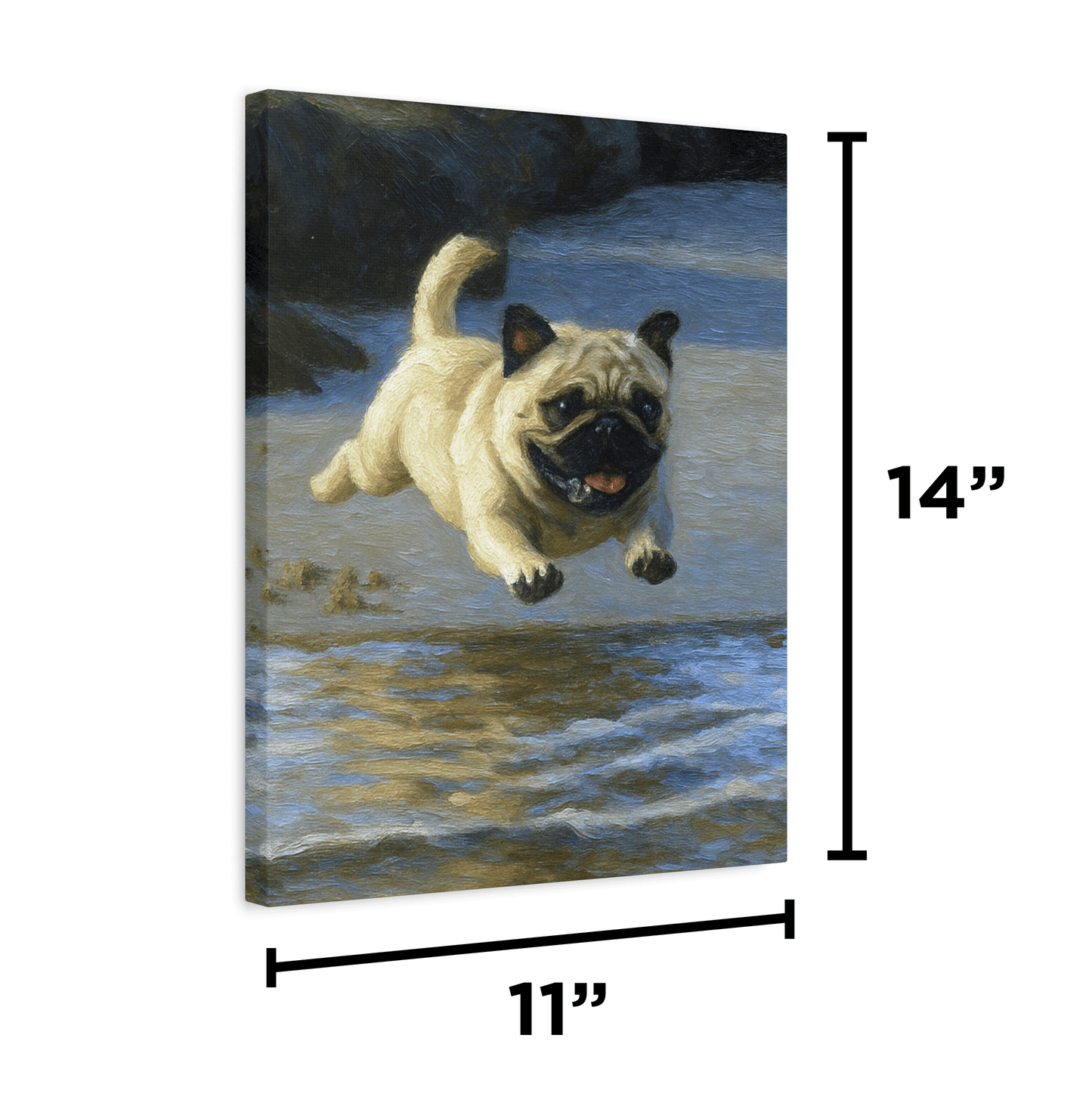 Custom Dog Pet Portrait from Photo 14" x 11"
