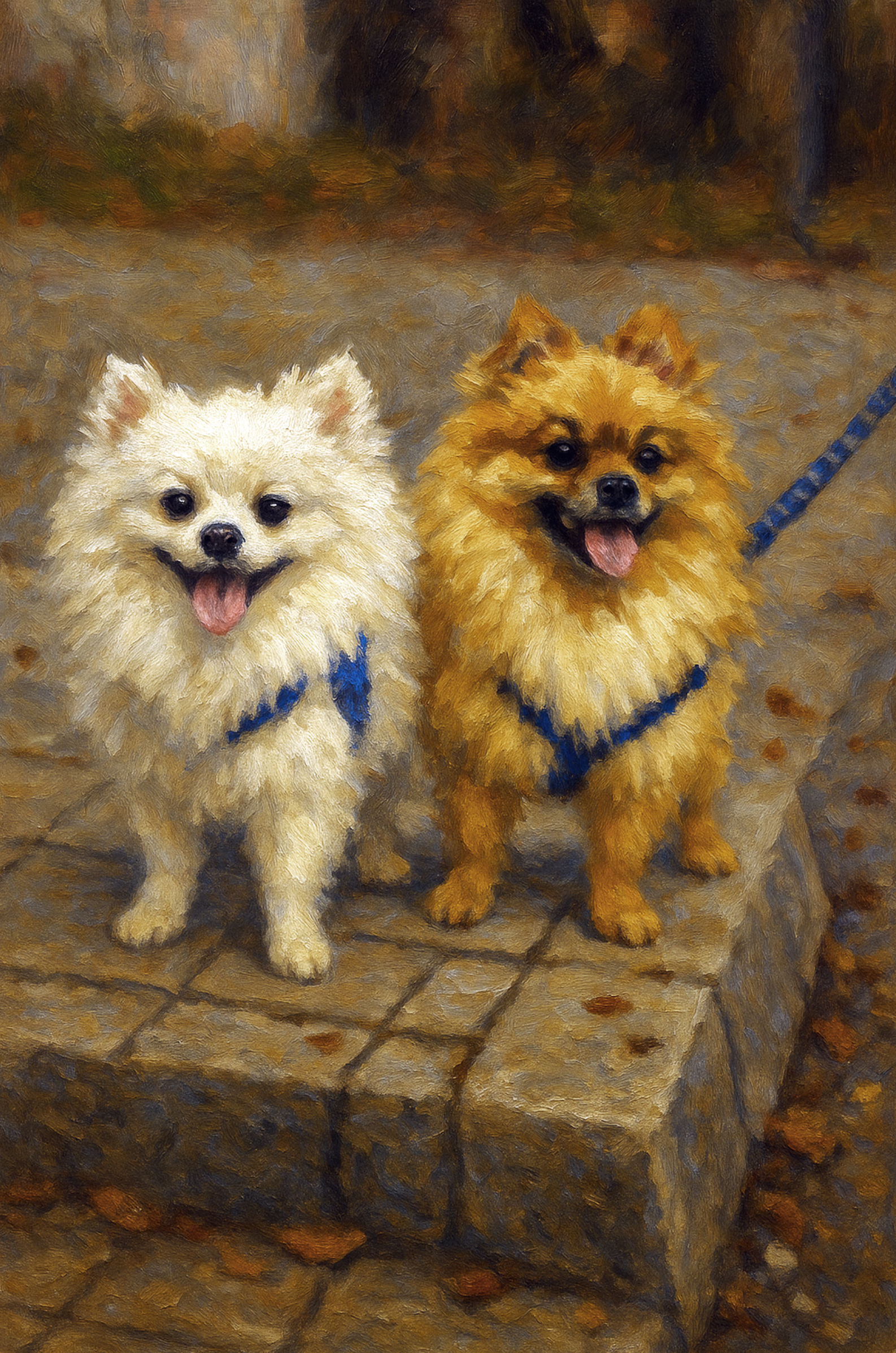 Custom Dogs Multiple Pets Pet Portrait from Photo