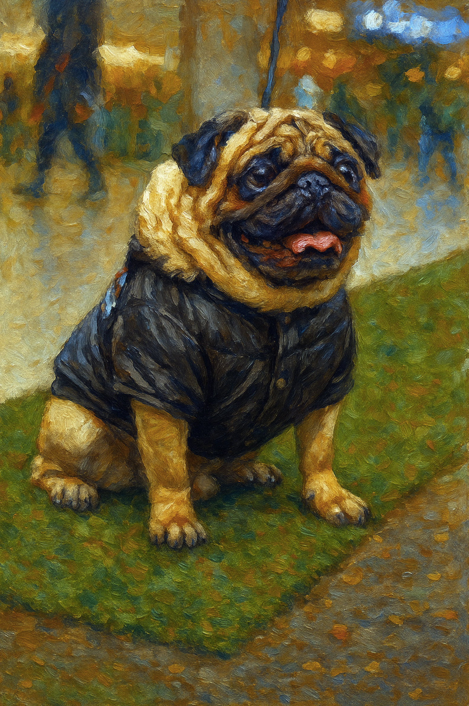 Custom Dog Pet Portrait from Photo