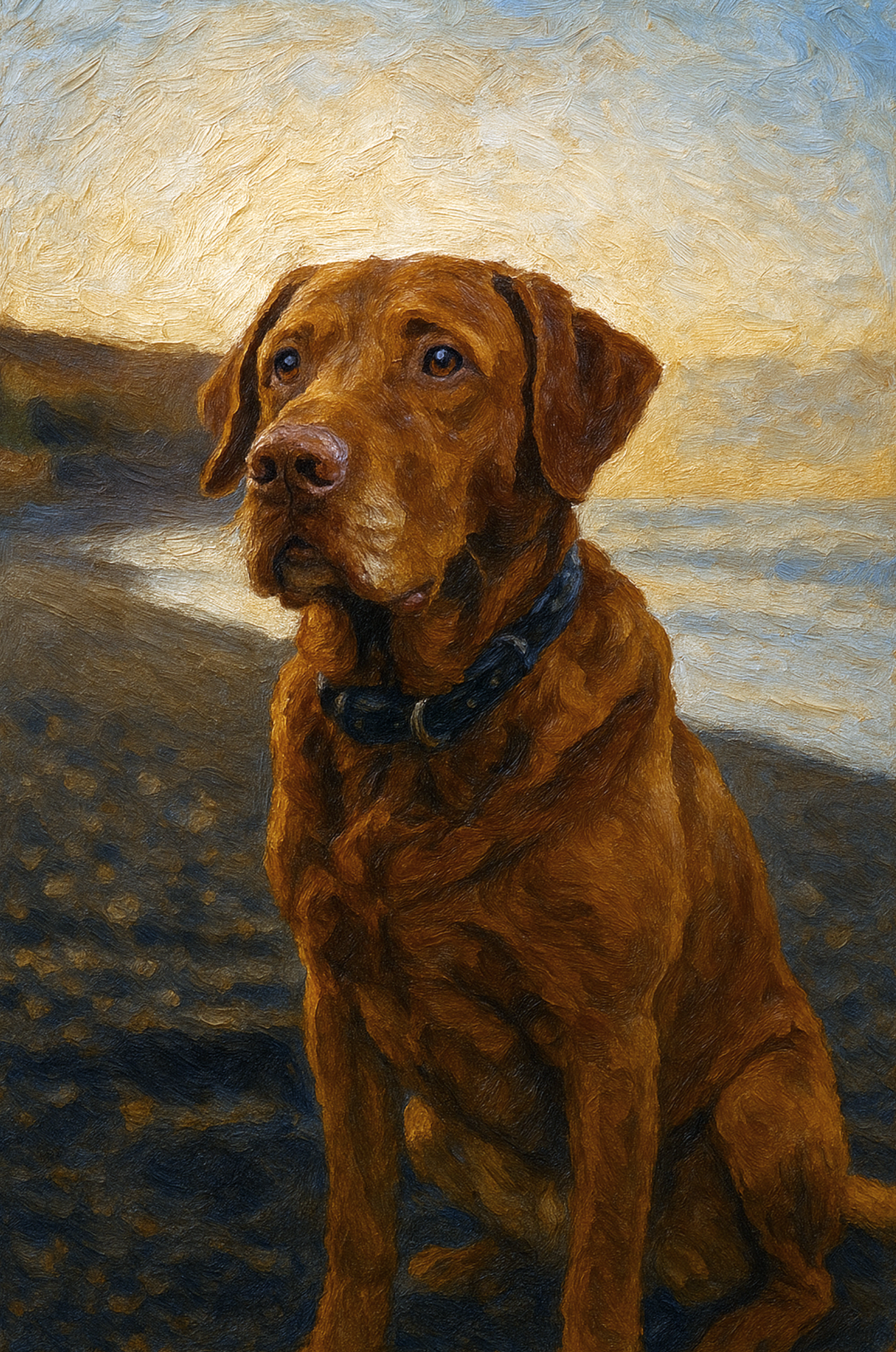 Custom Dog Pet Portrait from Photo