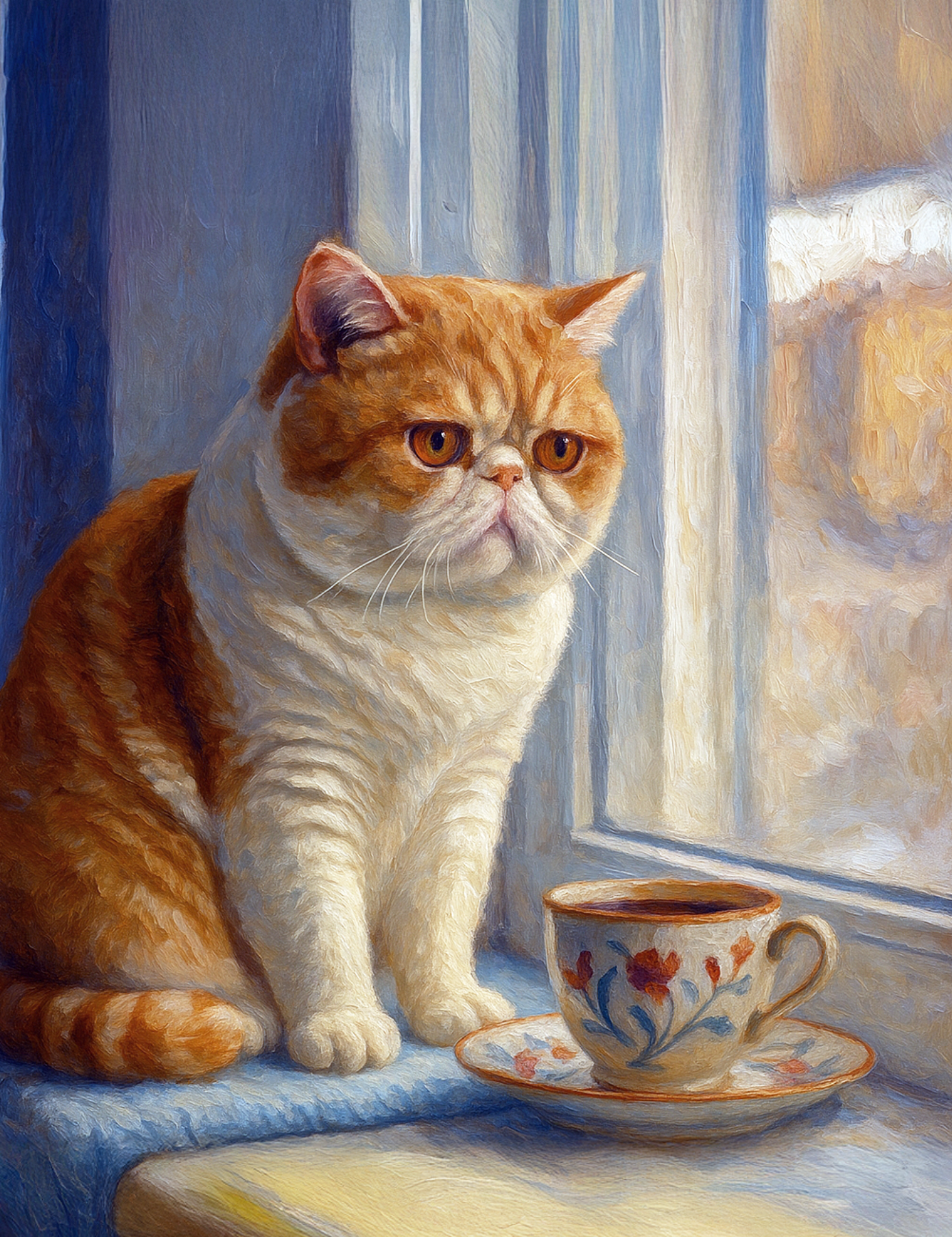 Custom Cat Pet Portrait from Photo